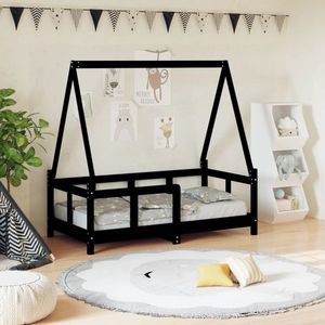 vidaXL Cadru de pat pentru copii, 70x140 cm, lemn masiv de pin imagine