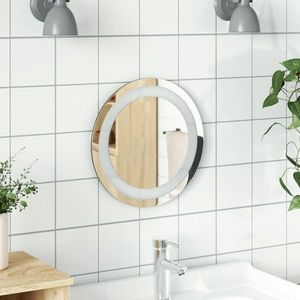 vidaXL Oglindă de baie cu LED, 30 cm, rotundă imagine
