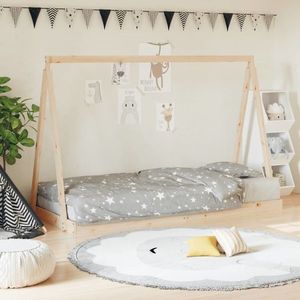 vidaXL Cadru pat pentru copii, 90x200 cm, lemn masiv de pin imagine