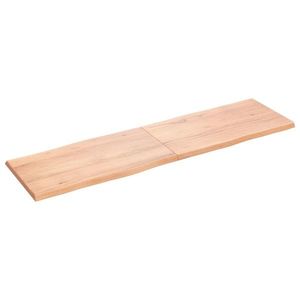 vidaXL Blat masă, 180x50x(2-4) cm, maro, lemn tratat contur organic imagine
