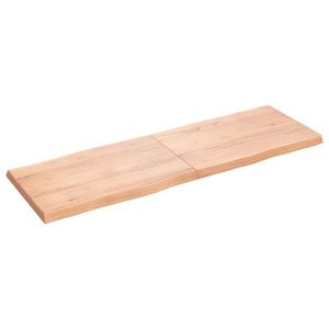 vidaXL Blat masă, 180x60x(2-6) cm, maro, lemn tratat contur organic imagine