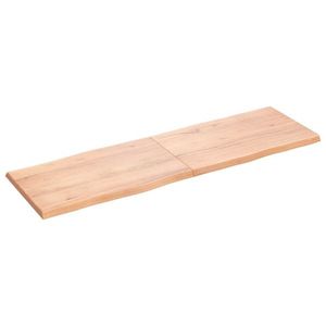 vidaXL Blat masă, 160x50x(2-4) cm, maro, lemn tratat contur organic imagine