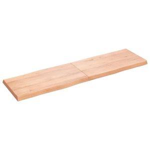 vidaXL Blat masă, 180x50x(2-6) cm, maro, lemn tratat contur organic imagine