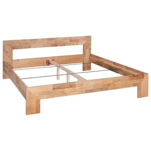vidaXL Cadru de pat, 200 x 200 cm, lemn masiv de stejar imagine