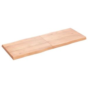 vidaXL Blat masă, 160x60x(2-6) cm, maro, lemn tratat contur organic imagine