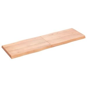 vidaXL Blat masă, 160x50x(2-6) cm, maro, lemn tratat contur organic imagine