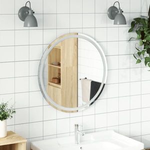 vidaXL Oglindă de baie cu LED, 70 cm, rotundă imagine