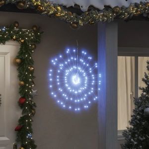 vidaXL Lumini stelare de Crăciun 140 LED-uri, 4 buc., alb rece, 17 cm imagine