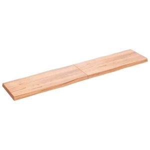 vidaXL Blat masă, 200x40x(2-6) cm, maro, lemn tratat contur organic imagine