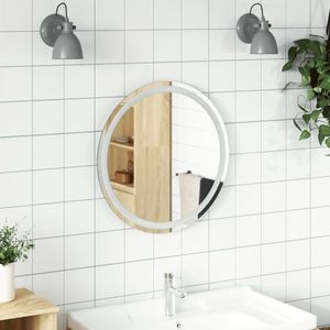vidaXL Oglindă de baie cu LED, 60 cm, rotundă imagine