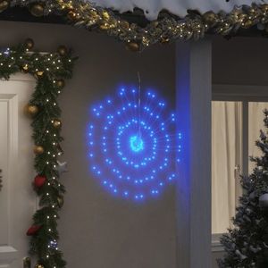 vidaXL Lumină stelară de Crăciun 140 LED-uri, 4 buc., albastru, 17 cm imagine