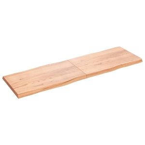 vidaXL Blat masă, 200x60x(2-6) cm, maro, lemn tratat contur organic imagine