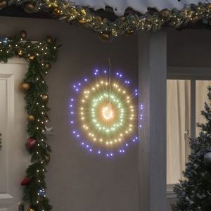 vidaXL Lumină stelară de Crăciun 140 LED-uri 2 buc., multicolor, 17 cm imagine