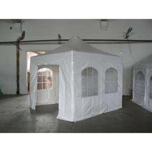 Pavilion Pliabil Professional Aluminiu 50 mm, cu 4 ferestre, PVC 620 gr /m², alb, ignifug, 3x3 m - Corturi24 imagine
