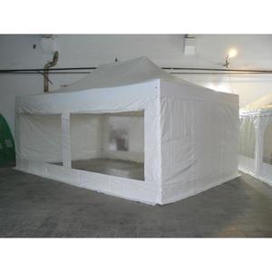 Pavilion Pliabil Professional Aluminiu 50 mm, cu ferestre panoramice, PVC 620 gr /m², alb, ignifug, 4x8 m - Corturi24 imagine
