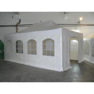 Pavilion pliabil Professional Aluminiu 50 mm, cu ferestre, PVC 620 gr /m², alb, ignifug, 4x8 m - Corturi24 imagine