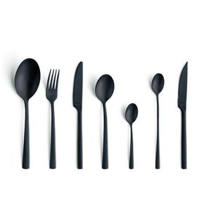 Set tacamuri, 42 piese, Amefa, Manille All you need, inox, negru imagine