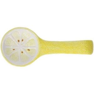 Suport pentru lingura, Tognana, Relief Lemon Garden, 26 x 11 x 3 cm, ceramica, galben imagine