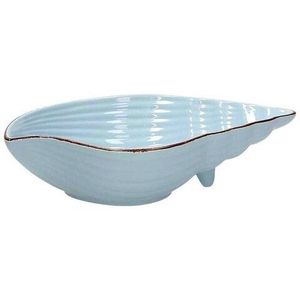 Platou, Tognana, Seashell Dory, 21 x 13 x 5.5 cm, ceramica, albastru imagine