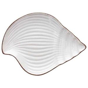 Platou, Tognana, Seashell Dory, 21 x 16 x 2.5 cm, ceramica, alb imagine