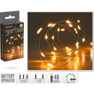 Instalatie Silverwire LED, 40 LED-uri, 195 cm, lumina calda imagine