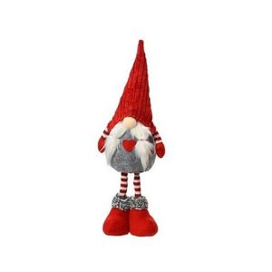 Decoratiune Gnome w red hat, Decoris, 14x12x50 cm, poliester, multicolor imagine