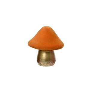 Decoratiune Mushroom, Decoris, 13x16x18.5 cm, teracota, portocaliu imagine