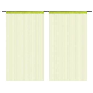 vidaXL Draperii cu franjuri, 2 buc., 140 x 250 cm, verde imagine