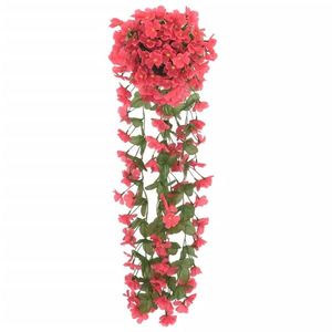 vidaXL Ghirlande de flori artificiale, 3 buc., roze, 85 cm imagine