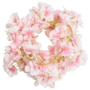 vidaXL Ghirlande de flori artificiale, 6 buc., roz deschis, 180 cm imagine