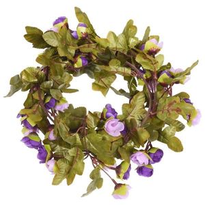 vidaXL Ghirlande de flori artificiale, 6 buc., violet deschis, 215 cm imagine