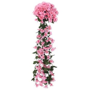 vidaXL Ghirlande de flori artificiale, 3 buc., roz, 85 cm imagine