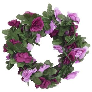 vidaXL Ghirlande de flori artificiale, 6 buc., violet deschis, 250 cm imagine