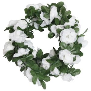 vidaXL Ghirlande de flori artificiale, 6 buc. alb de primăvară, 250 cm imagine