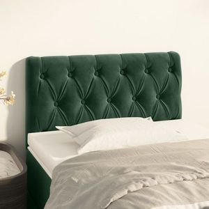vidaXL Tăblie de pat, verde închis, 80x7x78/88 cm, catifea imagine