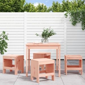vidaXL Set cu masă de grădină, 5 piese, lemn masiv douglas imagine