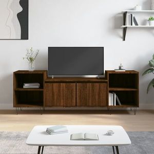 vidaXL Comodă TV, stejar maro, 160x35x55 cm, lemn prelucrat imagine