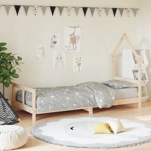 vidaXL Cadru de pat pentru copii, 80x200 cm, lemn masiv de pin imagine