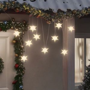 vidaXL Lumină de Crăciun 10 LED-uri alb 10 cm imagine