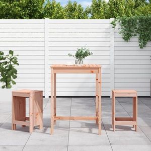 vidaXL Set bar de grădină, 3 piese, lemn masiv douglas imagine