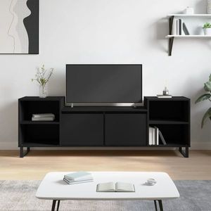 vidaXL Comodă TV, negru, 160x35x55 cm, lemn prelucrat imagine