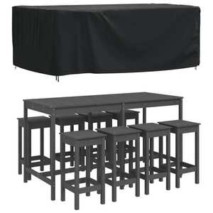 vidaXL Husă mobilier de grădină negru 225x143x90 cm impermeabilă 420D imagine