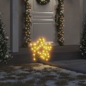 vidaXL Decor stele luminoase de Crăciun cu țăruși 3 buc. 50 LED 29 cm imagine