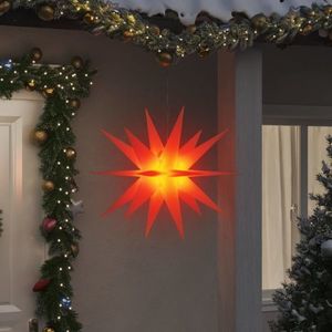 vidaXL Lumini de Crăciun cu LED-uri 3 buc. roșu 100 cm pliabil imagine