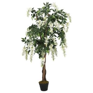 vidaXL Arbore artificial wisteria 840 frunze 150 cm verde și alb imagine