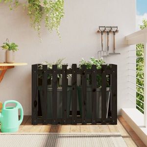 vidaXL Pat înălțat grădină design gard 100x50x70 cm lemn de pin tratat imagine