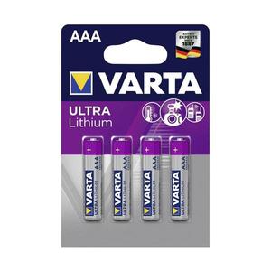 Varta 6103301404 - 4 buc Baterie litiu ULTRA AAA 1, 5V imagine