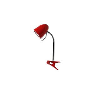 Lampă de masă cu clemă 1xE27/11W/230V roșie/crom imagine