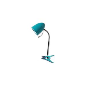 Lampă de masă cu clemă 1xE27/11W/230V albastră/crom imagine