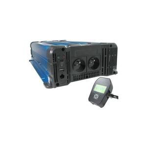 Convertor de tensiune 3000W/12/230V + telecomandă cu fir imagine
